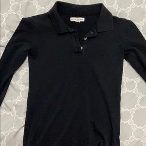 Aeropostale long sleeve black polo